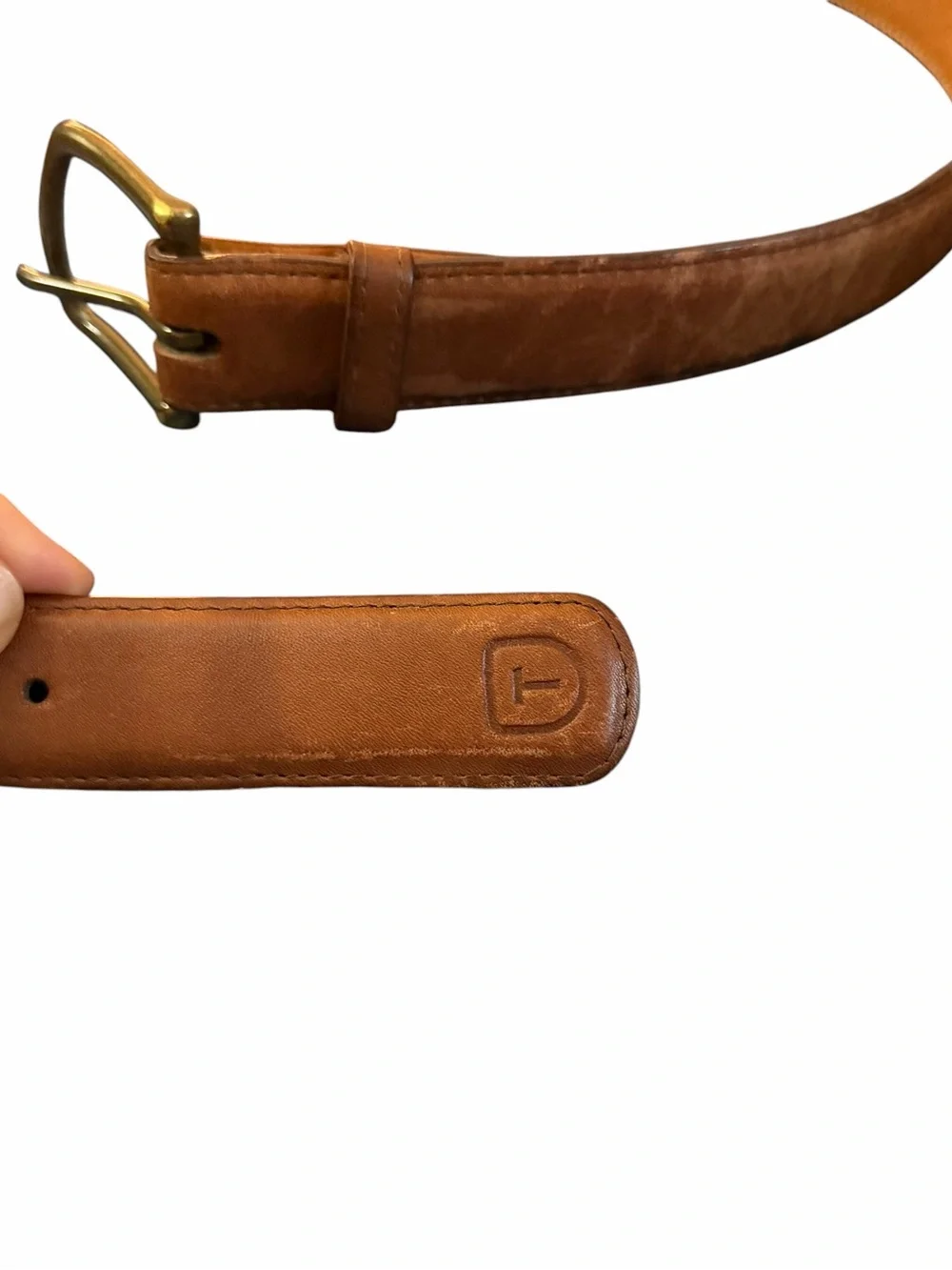 Tecovas Tan Leather Belt Calfskin Size 40